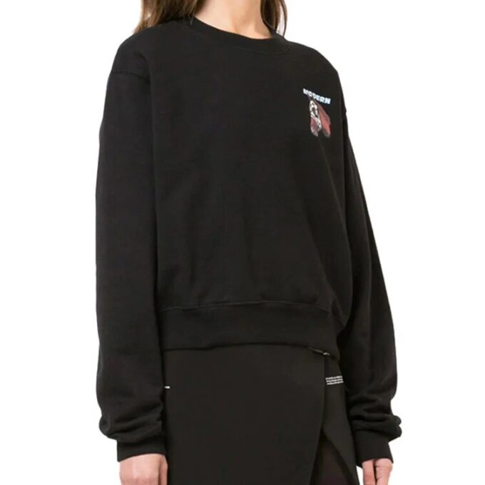 Sudadera holgada de algodón Off-White con logotipo de caballo