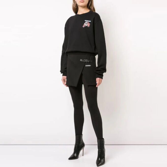 Sudadera holgada de algodón Off-White con logotipo de caballo