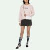 Sudadera sin capucha de cuello redondo con logotipo Off-White SS21, rosa