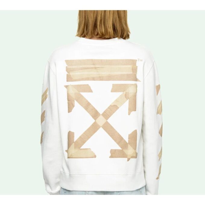 Tap Arrows Jersey de manga larga con cuello redondo y logotipo para hombre
