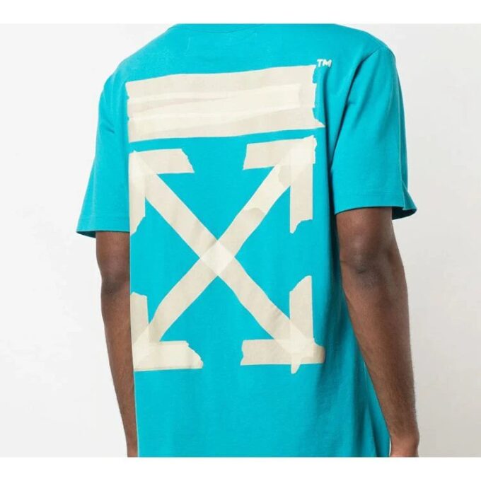 Tape Arrow estampado con cinta Estampado Hombre Azul
