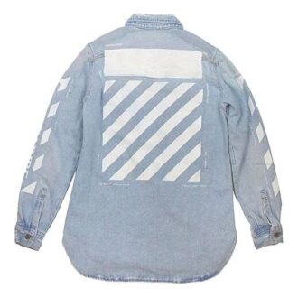 Temperature C/O Virgil Abloh Camisa Denim de hombre Temperature Azul claro