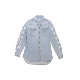 Temperature C/O Virgil Abloh Camisa Denim de hombre Temperature Azul claro