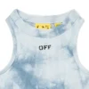 Top acanalado con estampado tie-dye Off Stamp