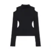 Top de manga larga Sleek Meteor