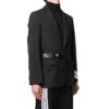 Traje con cordones Off-White para hombre, chaqueta negra