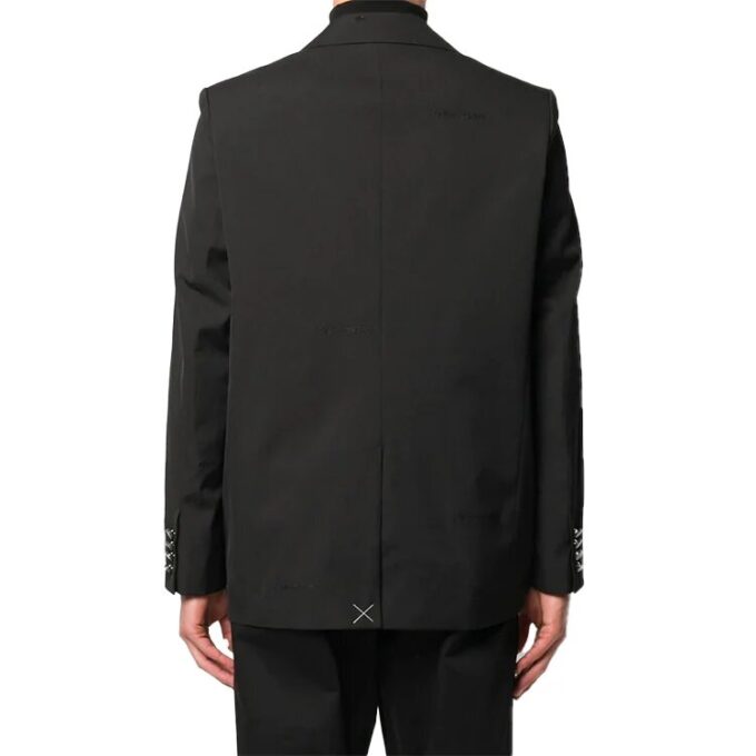 Traje con cordones Off-White para hombre, chaqueta negra