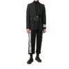 Traje con cordones Off-White para hombre, chaqueta negra