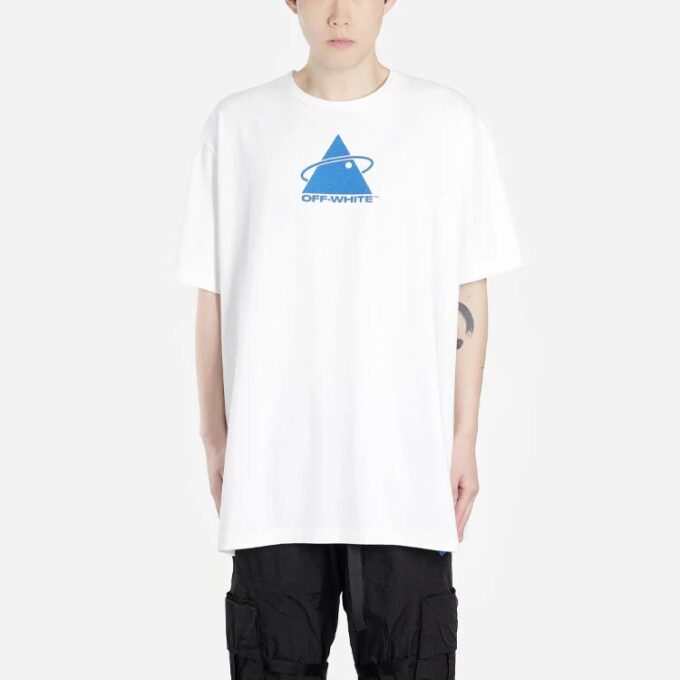 Triangle Planet Oversized Azul/Blanco