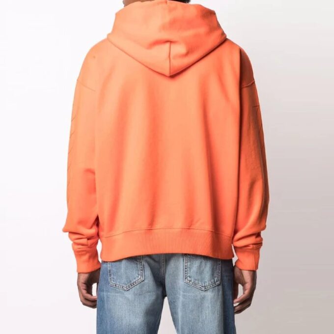 Unisex FW21 con detalle de logotipo y rayas diagonales, naranja