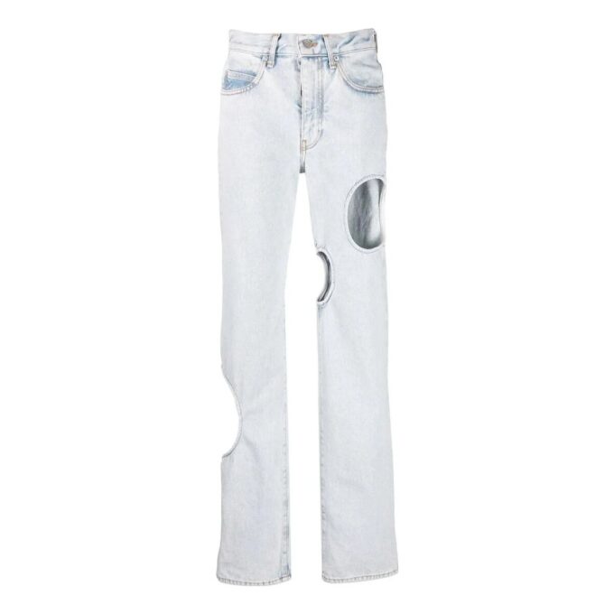 Vaqueros Off-White Meteor Cool de corte recto «Light Blue»