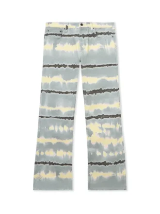 Vaqueros Slim Relax con estampado Tie-dye integral