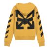 Versión con capucha y cordón, estampado de rayas, amarillo