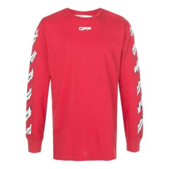 Versión de cuello redondo con el clásico patrón del logotipo alfabético en rojo