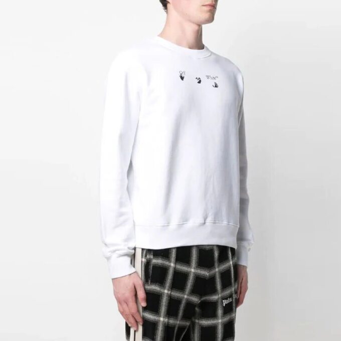 Versión de manga larga con estampado SS21, color blanco