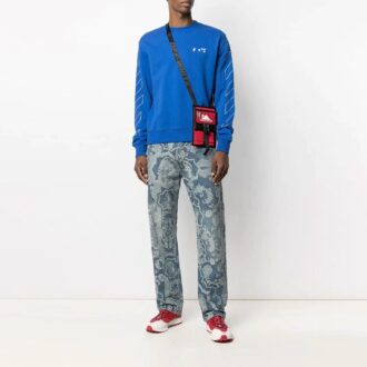 Versión de manga larga y cuello redondo de la colección SS21, azul