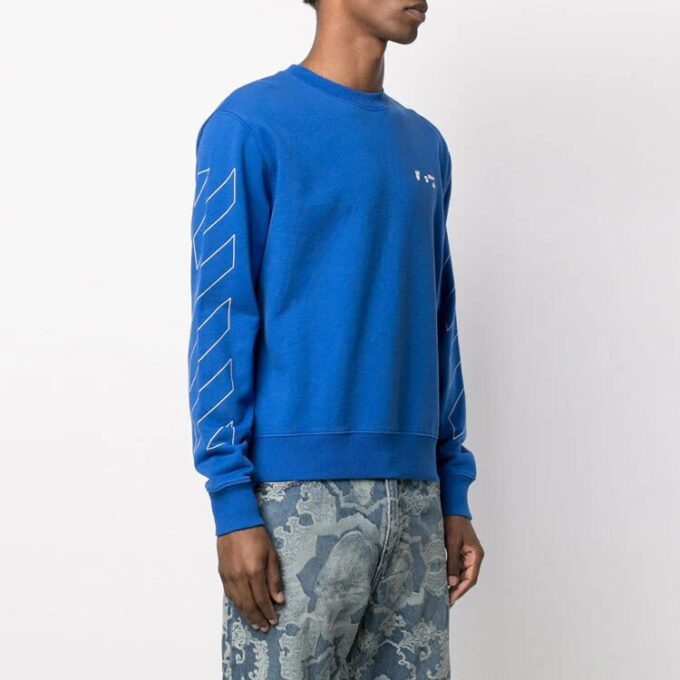 Versión de manga larga y cuello redondo de la colección SS21, azul