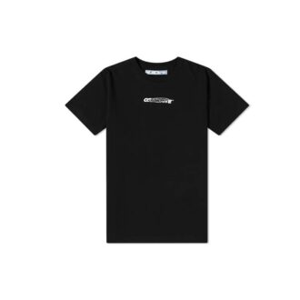 Versión estándar de manga corta con estampado en la espalda, color negro