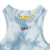 Vestido acanalado con estampado tie-dye Off Stamp
