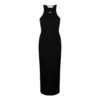 Vestido acanalado Off-White Off-Stamp «Negro»