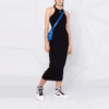 Vestido acanalado Off-White Off-Stamp «Negro»