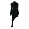 Vestido asimétrico Off-White «Negro»