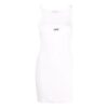 Vestido básico de canalé Off-White Off Stamp «Blanco»