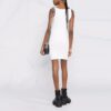 Vestido básico de canalé Off-White Off Stamp «Blanco»