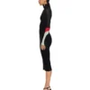 Vestido con inserciones de jersey ligero