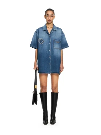 Vestido Denim Royal Patch