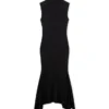 Vestido midi fluido sin mangas