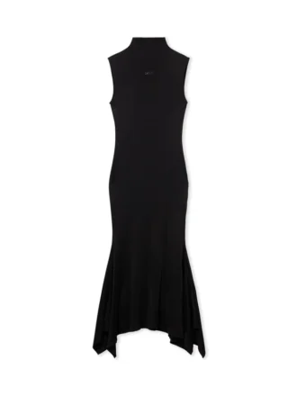 Vestido midi fluido sin mangas