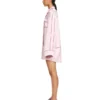 Vestido pijama New Roxy de satén jacquard Off-White en color blanco roto