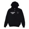Virgil Abloh 01 Dingonal con estampado alfabético y numérico, versión holgada, negro