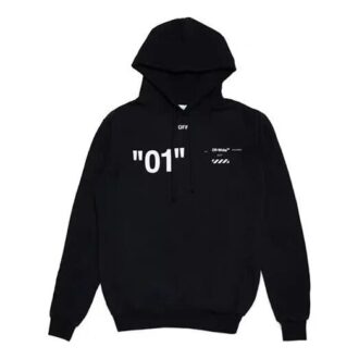 Virgil Abloh 01 Dingonal con estampado alfabético y numérico, versión holgada, negro