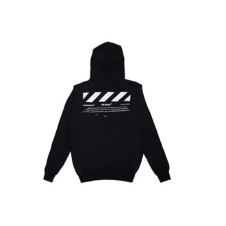Virgil Abloh 01 Dingonal con estampado alfabético y numérico, versión holgada, negro