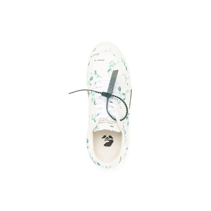 Vulc Low Canvas Alien Logo Applique «Blanco Verde Negro»