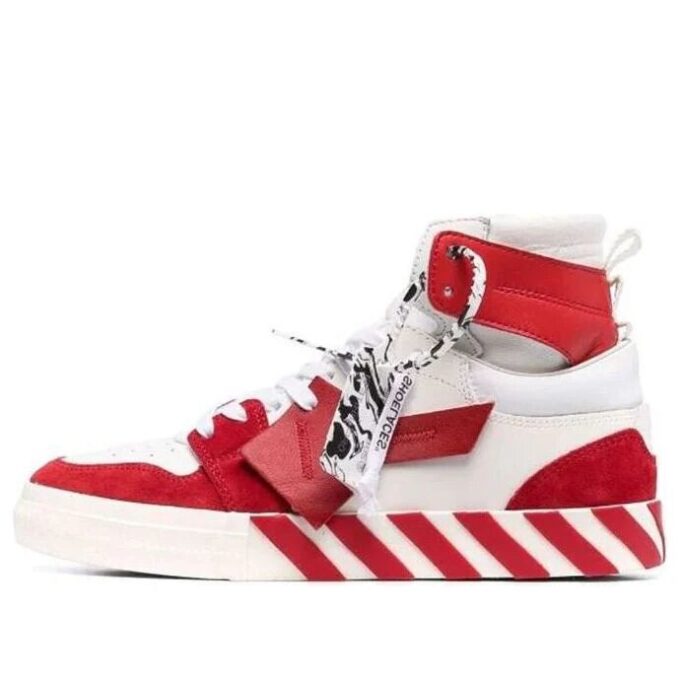 Vulcanized High-Top «Rojo-Blanco»