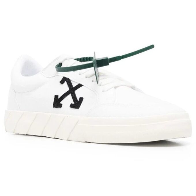 Vulcanized Low de lona «White Black Orange»