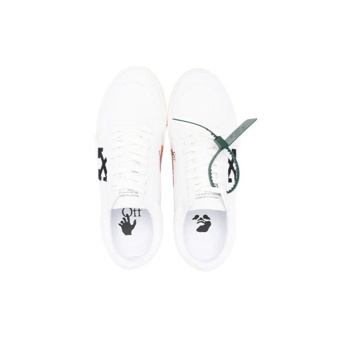 Vulcanized Low de lona «White Black Orange»