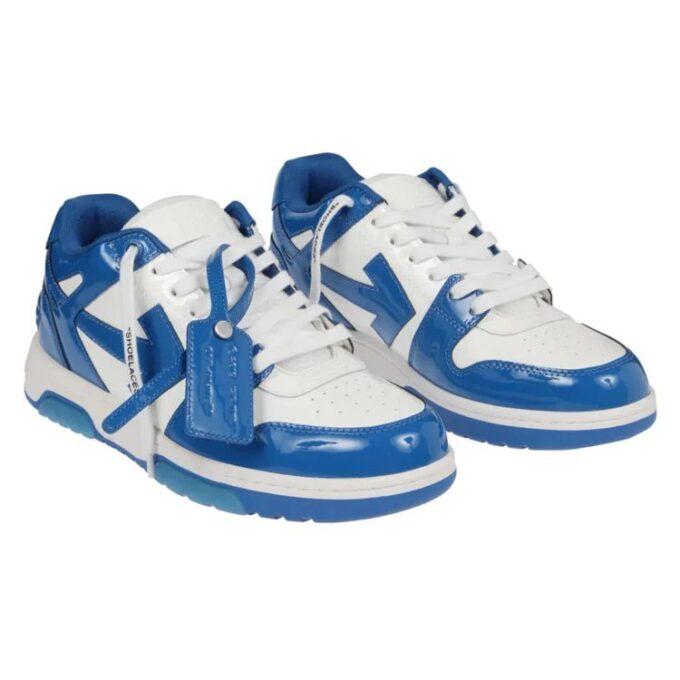 Zapatillas bajas de charol Out Of Office «Azul-Blanco»