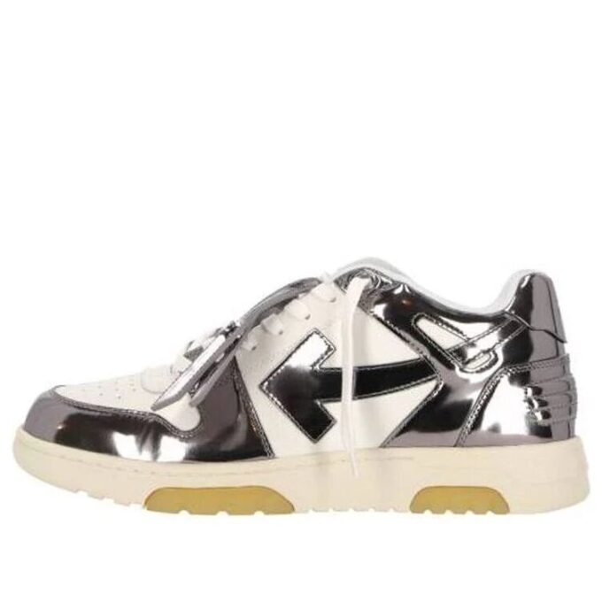Zapatillas bajas de charol Out Of Office «Silver White»