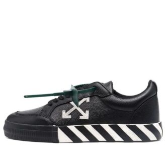 Zapatillas bajas de lona Vulcanized «Negro Blanco Rojo»