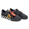 Zapatillas bajas de lona Vulcanized «Negro Naranja Blanco»