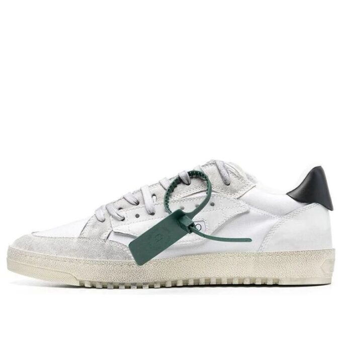 Zapatillas bajas desgastadas Vulcanized 5.0 «Blanco Negro»