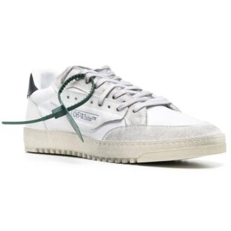 Zapatillas bajas desgastadas Vulcanized 5.0 «Blanco Negro»