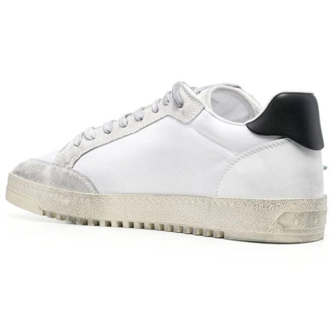 Zapatillas bajas desgastadas Vulcanized 5.0 «Blanco Negro»