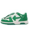 Zapatillas bajas Out Of Office con estampado de cocodrilo «Green White»