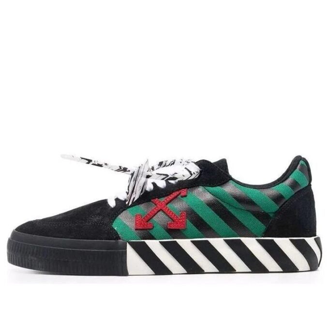 Zapatillas bajas vulcanizadas Negro/Verde