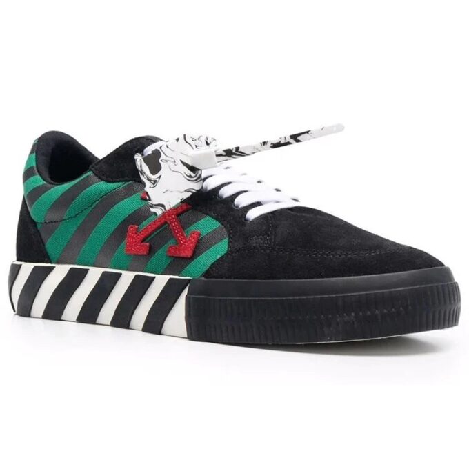 Zapatillas bajas vulcanizadas Negro/Verde